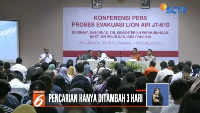 Keluarga Pasrah Pencarian Korban Lion Air Hanya Diperpanjang 3 Hari