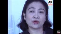 Megawati Soekarnoputri yang pada 1996 merupakan anggota DPR. Dok: YouTube/AP Archive