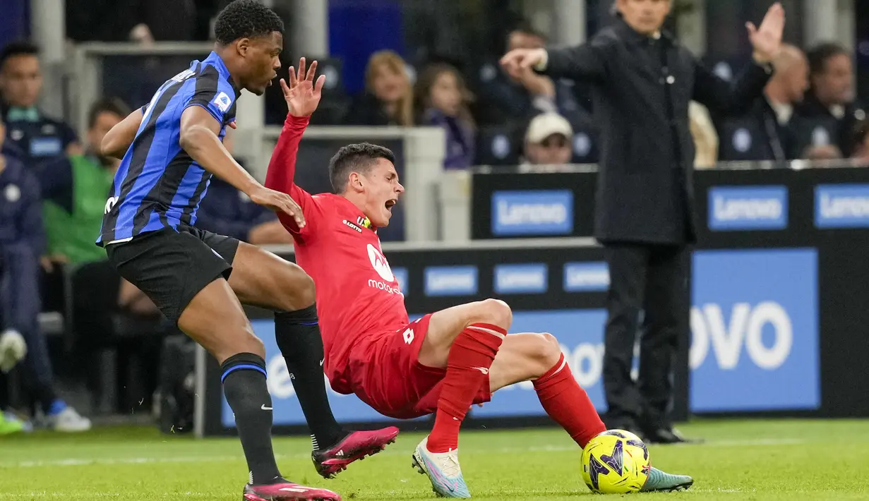 Selanjutnya, tengah pekan mendatang, Inter akan menjamu Benfica pada laga perempat final Liga Champions leg kedua. (AP Photo/Antonio Calanni)