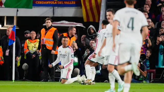 Pemain Real Madrid Kylian Mbappe