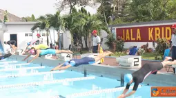 Citizen6, Surabaya: Marwiltim meraih tiga emas dan tiga perak dalam ajang Porwiltim 2012  di Kolam renang Jala Krida Tirta, Bumimoro, Surabaya. (Pengirim: Penkobangdikal)