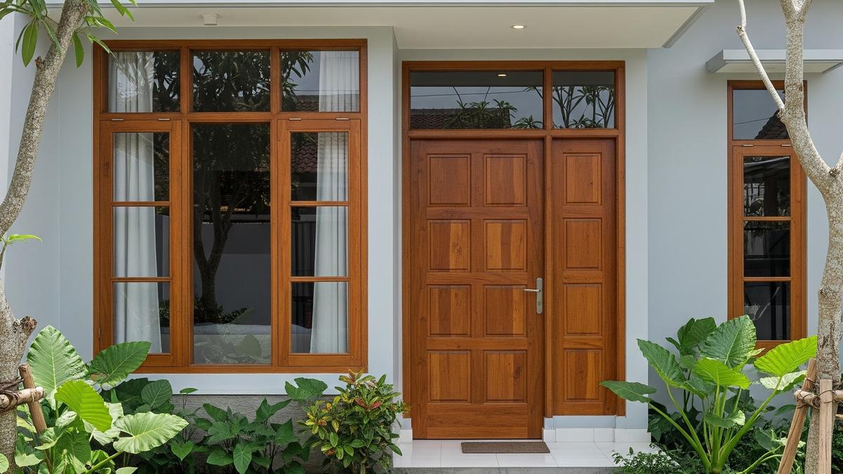 7 Gambar Rumah Minimalis dengan Pintu dan Jendela Beraksen Kayu, Padukan Estetika dan Fungsi