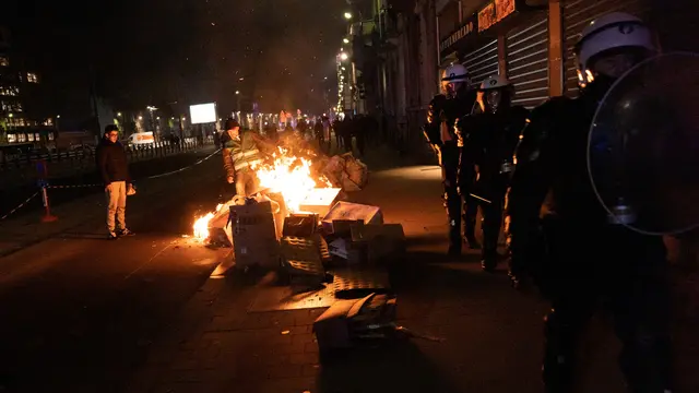 Suporter Maroko Bentrok dengan Polisi di Brussel
