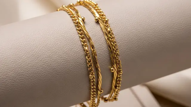 Gelang Emas Double Layer