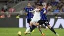 Setelah sebelumnya menjuarai Coppa Italia, kini Inter mengamankan posisi mereka di empat besar. (AP Photo/Antonio Calanni)