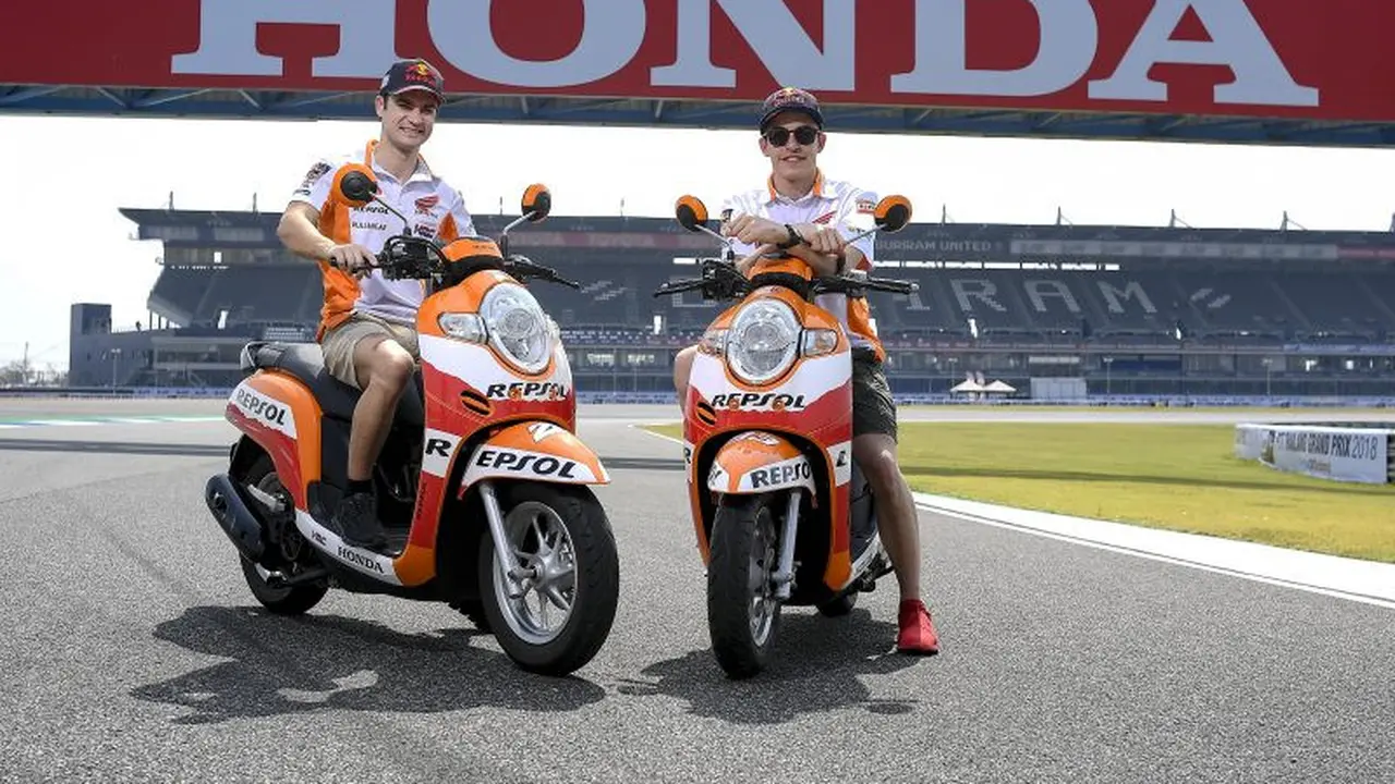 Marq Marquez dan Dani Pedrosa jajal Sirkuit International Buriram, Thaliand
