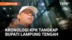 Bupati Lampung Tengah Ardito Wijaya tiba di Gedung Komisi Pemberantasan Korupsi (KPK), Jakarta Selatan, Rabu malam, setelah terjaring operasi tangkap tangan (OTT) di Lampung.