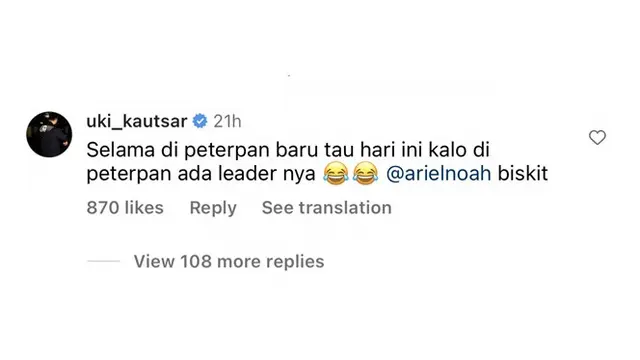 5 Klarifikasi Uki Soal Pengakuan Andika Dikeluarkan dari Peterpan, Ariel Ikut Komentar