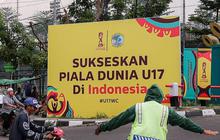FOTO: Warna-warni Atribut Piala Dunia U-17 2023 di Stadion Si Jalak Harupat
