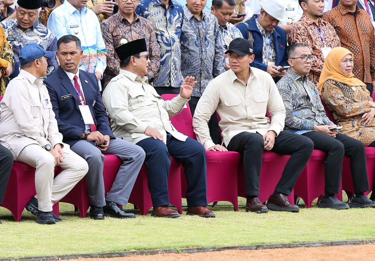 Menko AHY dampingi Prabowo resmikan SMATaruna Nusantara