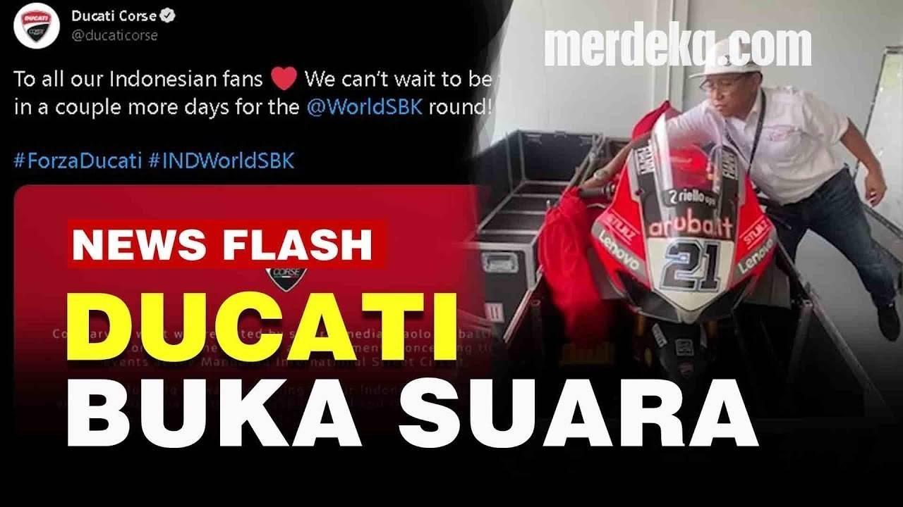 VIDEO: Penjelasan Resmi Ducati soal Kargo Superbike Dibongkar Panitia Mandalika