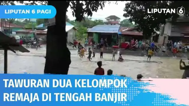 Ada-ada saja ulah dua kelompok remaja di Medan, bukannya prihatin tengah terkena musibah banjir, mereka malah terlibat tawuran. Warga yang kesal menangkap tiga orang di antaranya.