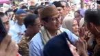Cawapres Sandiaga Uno menyampaikan ide ekonomi Ojoloyo saat berkampanye di Tangerang Selatan.