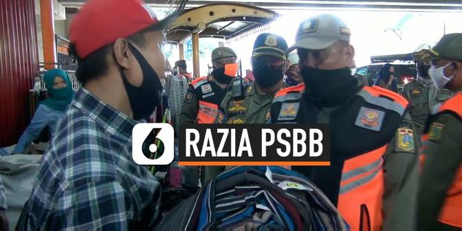 VIDEO: Razia PSBB, Pedagang Ribut dengan Satpol PP