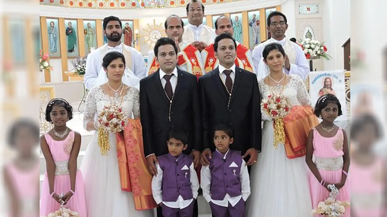 Unik, dari Pengantin hingga Penhulu Seluruhnya Kembar Identik