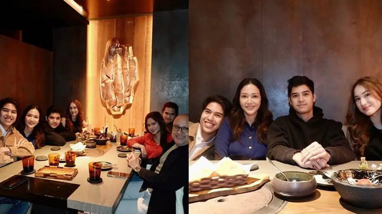 7 Potret Maia Estianty Gelar Family Dinner, Ajak Anak dan Calon Mantu
