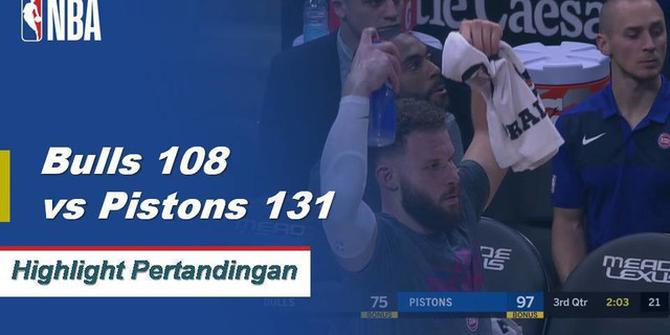 Cuplikan Pertandingan NBA : Pistons 131 vs Bulls 108