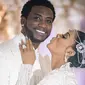 Berikut mewahnya pernikahan penyanyi rap Gucci Mane hingga buket bunga bertabur kristal. (Foto: instagram/keyshiakaoir)