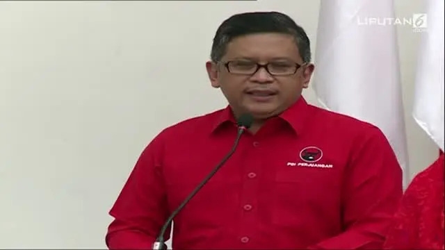 Sekjen PDIP, Hasto Kristiyanto mengumumkan Cagub dan Cawabup dari 4 wilayah yang akan mengikuti Pilkada 2017 