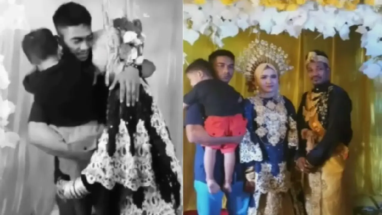 pria hadiri pernikahan mantan istri