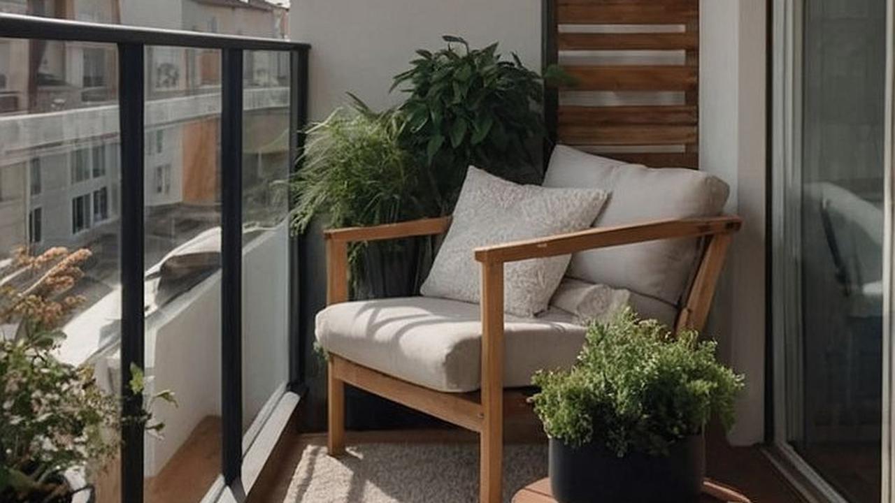 Ilustrasi Balkon Minimalis Terbuka Simpel (©Pinterest)