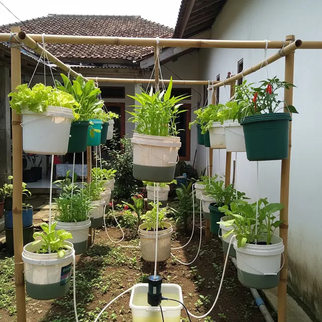 9 Desain Kebun Sayur Hidroponik Ember Sederhana Modal Kecil, Solusi Lahan Terbatas