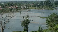 Danau Sipin di Kota Jambi. (Liputan6.com/Bangun Santoso)