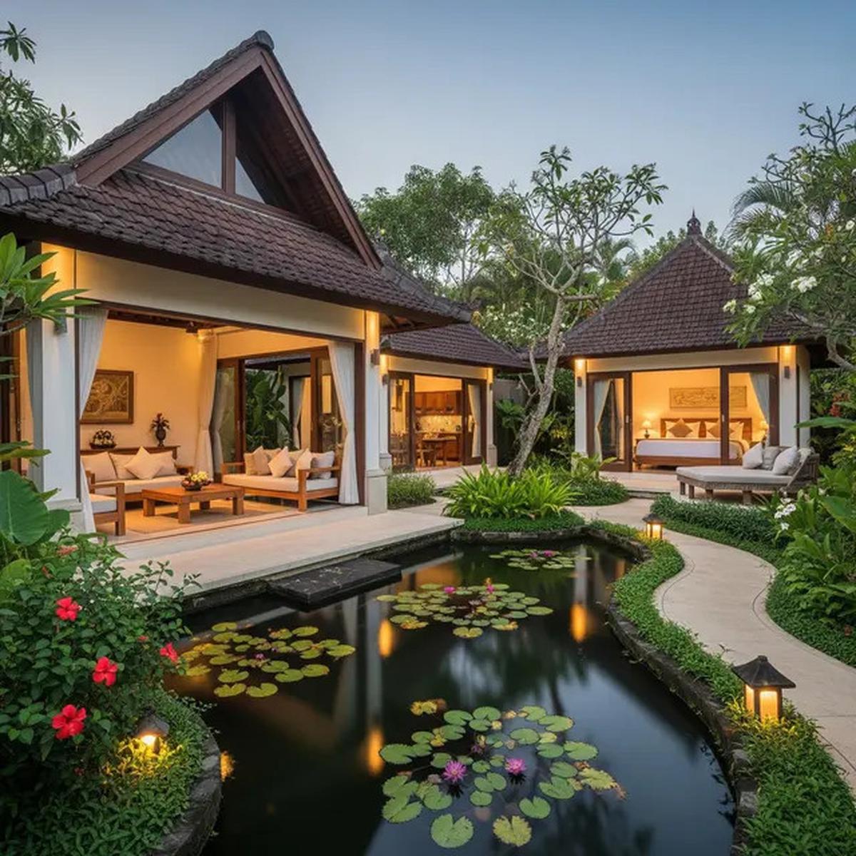 7 Desain Rumah Sederhana Tapi Mewah Ala Villa Bali yang Harmonis dan Estetik, Bisa Ditiru