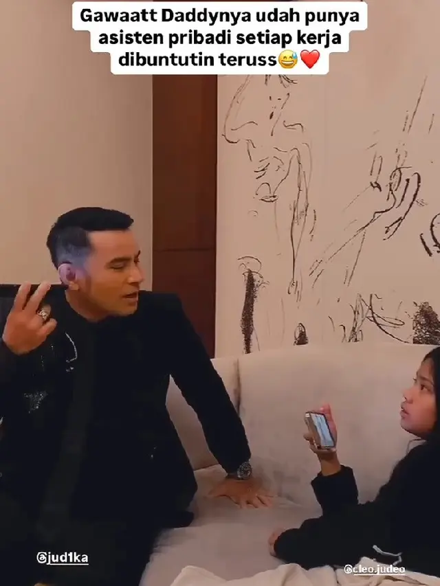 Momen Hangat Cleo yang Ikuti Judika saat Kerja (credit: instagram/allartis)