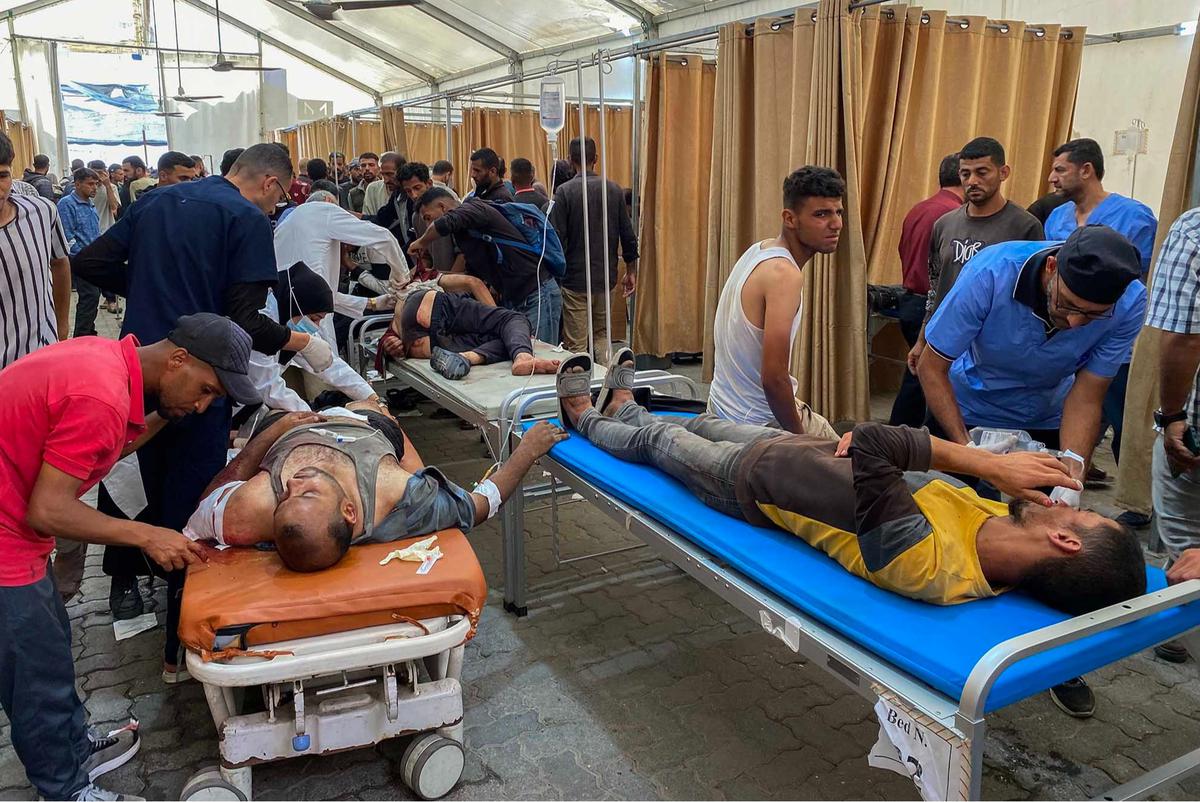 FOTO: Kekejian Israel, Sedikinya 63 Warga Gaza tewas Ditembak Saat Menunggu Truk Bahan Makanan