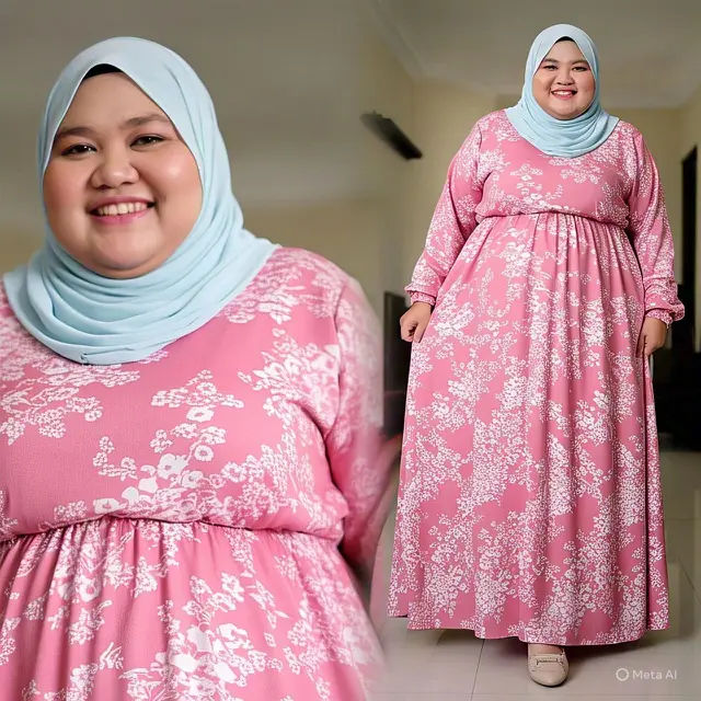 Model Gaun Cantik untuk Badan Gemuk/Meta AI