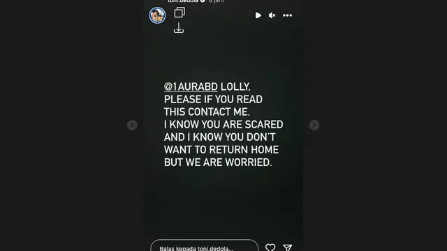 Antonio Dedola Panik Dengar Kabar Lolly Anak Nikita Mirzani Hilang dan Tak Bisa Dihubungi. (instagram.com/toni.dedola)