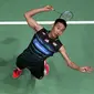 Tunggal putra Malaysia Lee Chong Wei berkesempatan menebus kegagalan Olimpiade 2016 di All England 2017. (AP Photo/Simon Cooper)