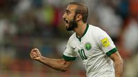Penyerang Arab Saudi, Mohammed Al-Sahlawi. (AFP/Str)
