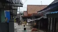Banjir di wilayah kota Banyuwangi merendam permukiman warga (Istimewa)