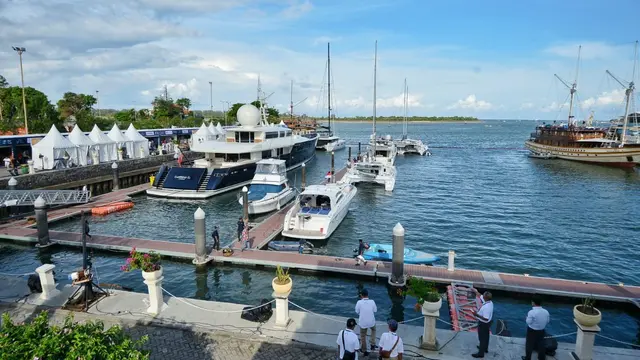 Menteri Perhubungan Budi Karya Sumadi di kegiatan INSA Yacht Festival yang diselenggarakan oleh Indonesian National Shipowners Association (INSA) di Pelabuhan Benoa Bali. (Dok Kemenhub)