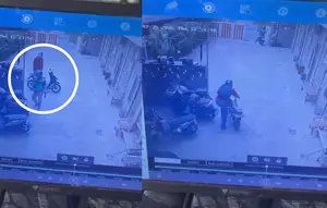 Kawasaki Ninja Raib di Parkiran Hostel, Aksi Pelaku Terekam CCTV