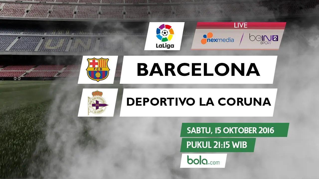 La Liga_Barcelona vs Deportivo La Coruna (Bola.com/Adreanus Titus)
