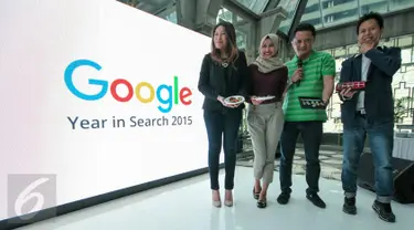 Batu Akik dan Kue Cubit menjadi tren dengan pencarian tertinggi di tahun 2015 versi google search, Jakarta, Rabu (16/12/2015). Google mengumumkan 10 daftar tahunan Year in Search 2015 (Liputan6.com/Yoppy Renato)