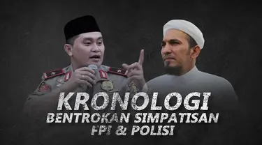 Berikut beda kronologi yang disampaikan kepolisian dan FPI.