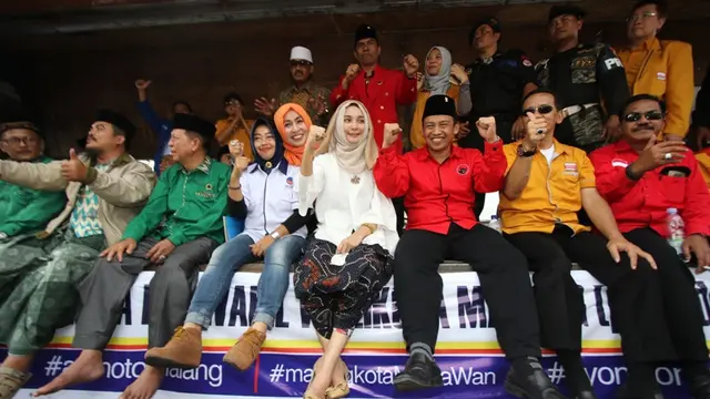 Ragam Gaya Tiga Paslon Pilkada Kota Malang Rebut Simpati Pemilih