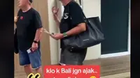 Viral Pasamgan Turis Asing Panik di Bandara Bali karena Putrinya Tak Mau Ikut Pulang ke Negaranya. foto: TikTok @iyanlubis7353