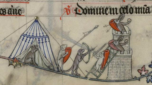 Marginalia dari manuskrip Abad Pertengahan