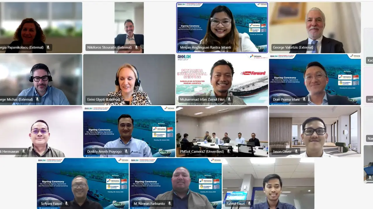 PT Pertamina Marine Solutions (PMSol) resmi menggandeng Polembros Shipping Limited, salah satu perusahaan pelayaran ternama asal Athena, Yunani, untuk memperluas kesempatan pelaut Indonesia naik kelas di kancah global. (Liputan6.com)