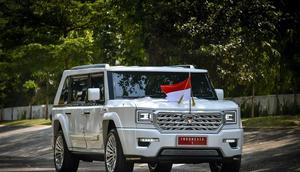 Mobil Pindad yang Digunakan Presiden Prabowo ke Istana Negara (PT Pindad)