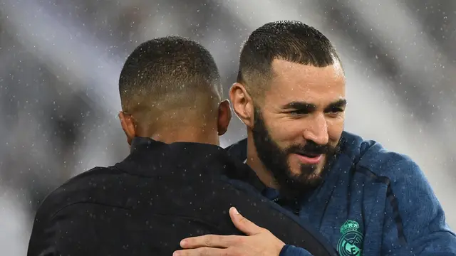 Kylian Mbappe dan Karim Benzema