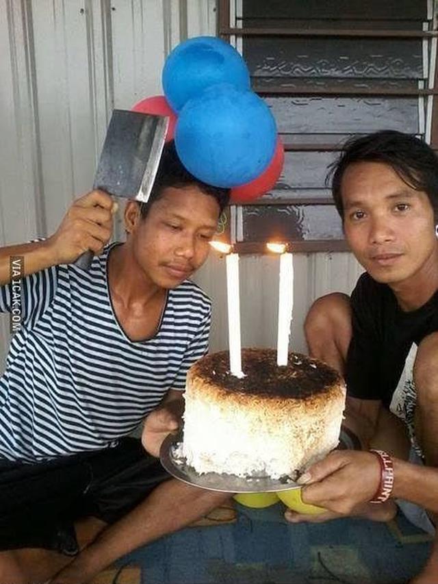 Kreatif, 6 Potret Kue Ulang Tahun Ini Terbuat dari Nasi