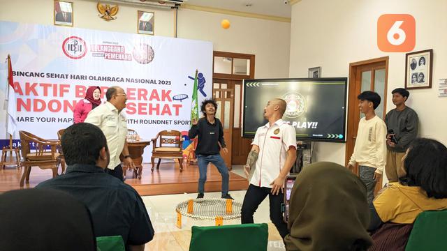 Jelang Hari Olahraga Nasional 2023 Ikatan Dokter Indonesia kenalkan olahraga roundnet