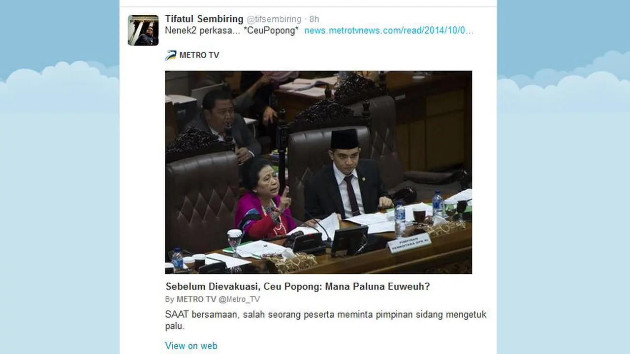 Walikota dan Mantan Menteri Ikut Komentari Ceu Popong 