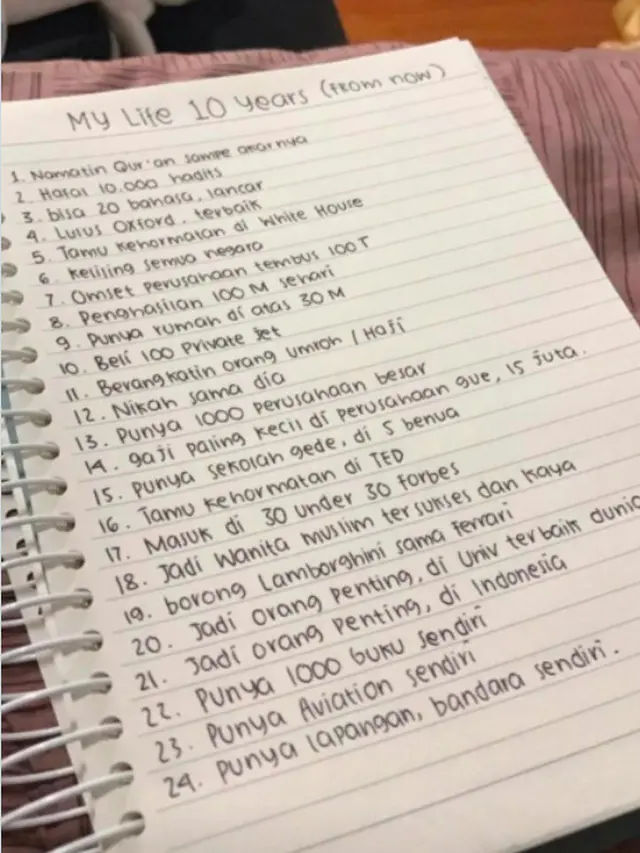 Wishlist Wirda Mansur yang viral